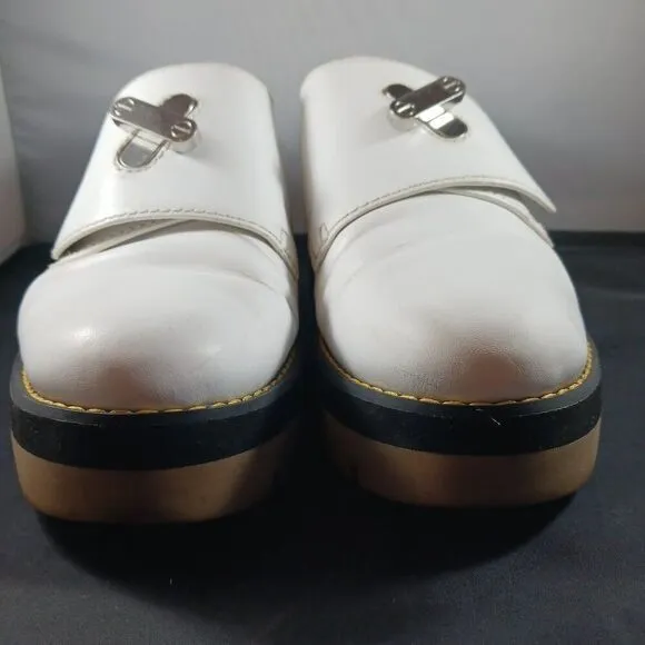 Alexander Wang Women's size 38 US size 7M White Platform Loafer Leather