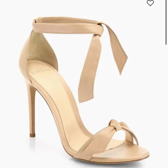 Alexandre Birman Clarita Bow Leather Heel Sandals