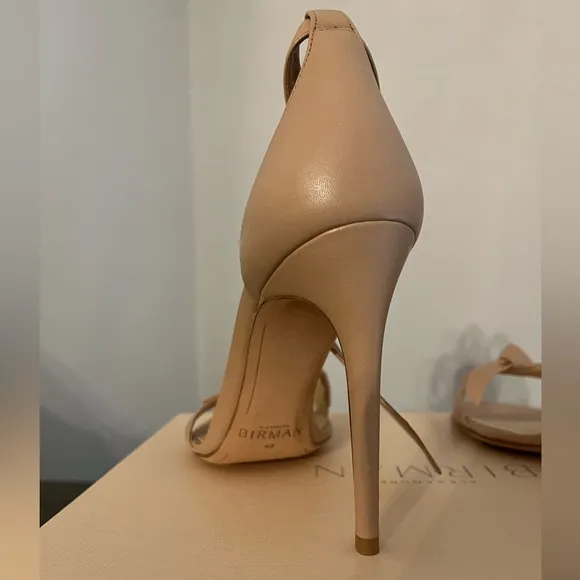 Alexandre Birman Clarita Bow Leather Heel Sandals
