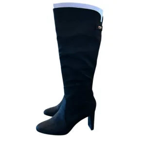 Alfani Adelayde Knee High Thin Block Heel Dress Boots Black Size 10