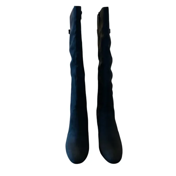 Alfani Adelayde Knee High Thin Block Heel Dress Boots Black Size 10