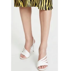 Alice   Olivia Fanniey Heels in White.