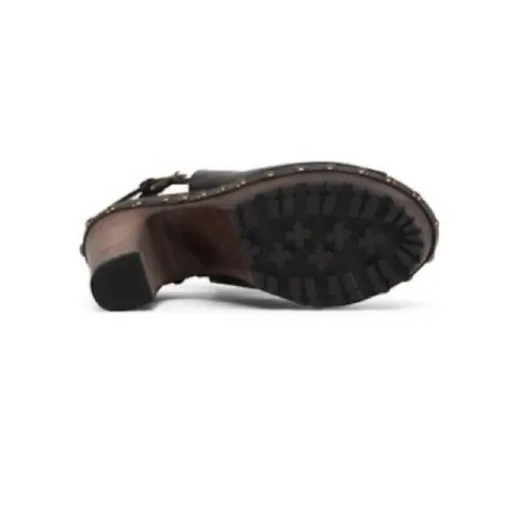 ALICE   OLIVIA 'Sharon' Leather Platform Clogs Size EU 36 (US 6)