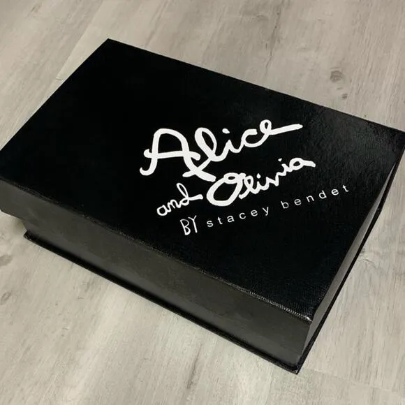 Alice   Olivia Snake Skin Heels- 7,8,8.5,9