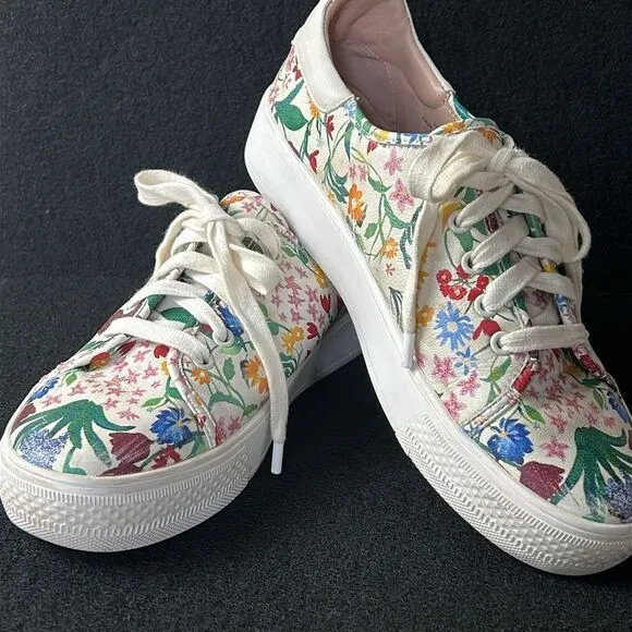 ALICE   OLIVIA Pemton Floral Nappa Leather Platform Shoes 39.5 size 9