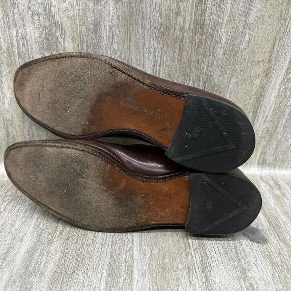 Allen Edmonds Brown Carlsbad Bluff Weave Penny Loafers Mens 11 D Dress‎ Shoes