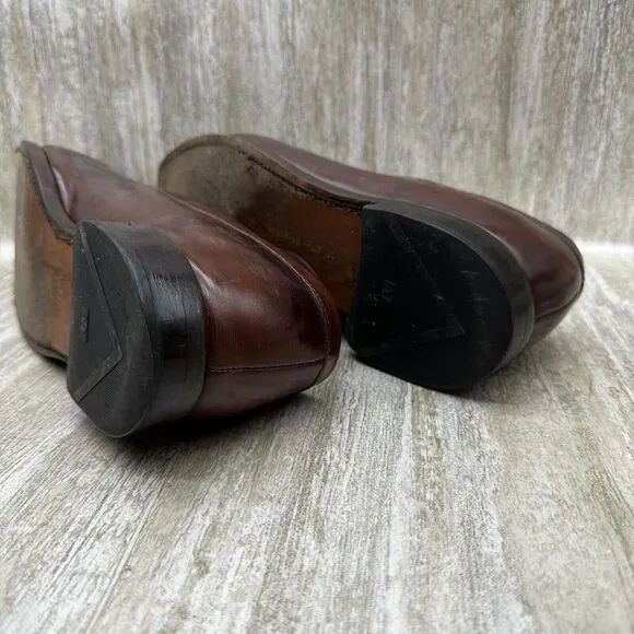 Allen Edmonds Brown Carlsbad Bluff Weave Penny Loafers Mens 11 D Dress‎ Shoes