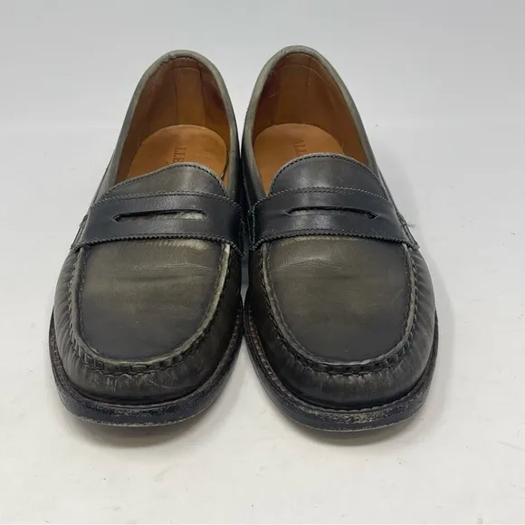 Allen Edmonds Dylan Penny Loafers Mens 8.5 D Burnished Green Leather Shoes