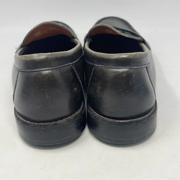 Allen Edmonds Dylan Penny Loafers Mens 8.5 D Burnished Green Leather Shoes
