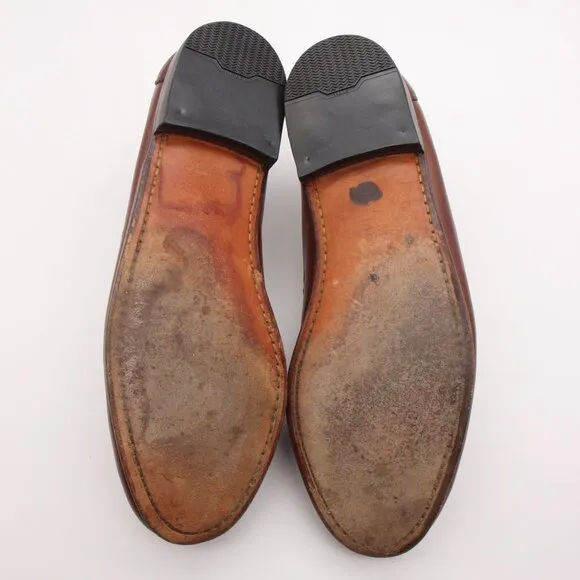 Allen Edmonds Maxfield Men's 11 EEE Tassel Loafers Shoes Brown Leather 47716