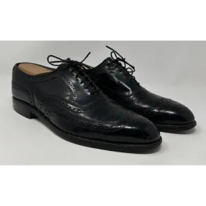 Allen Edmonds McAllister Wingtip Oxford Men's 10 D Black Leather Dress Shoes USA