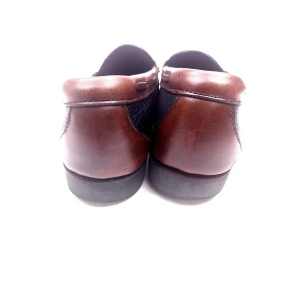 Allen Edmonds Nashua Men's Tassel Loafers Black/Dark Brown Size 8 3 E  Shoes