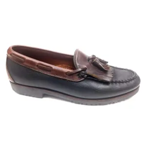 Allen Edmonds Nashua Men's Tassel Loafers Black/Dark Brown Size 8 3 E  Shoes
