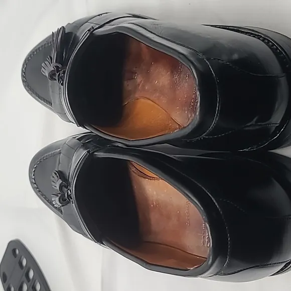 ALLEN EDMONDS‎ Newport Black Leather Sz 12  Mens Dress Tassel Loafers Shoes