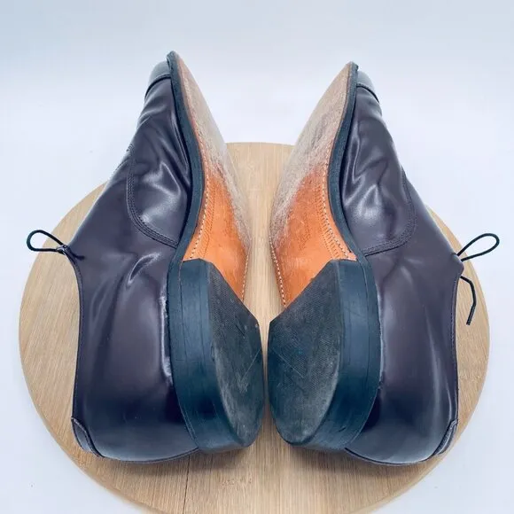 Allen Edmonds Park Avenue Shoes Mens 14 B Brown Leather Oxfords Cap