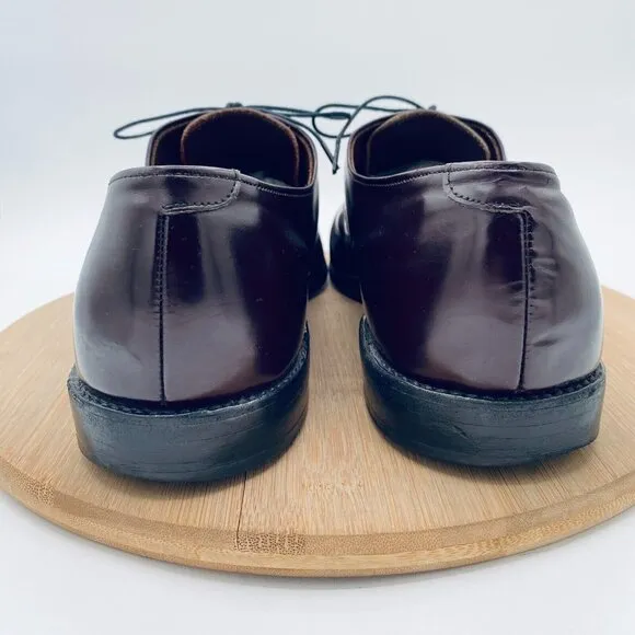 Allen Edmonds Park Avenue Shoes Mens 14 B Brown Leather Oxfords Cap