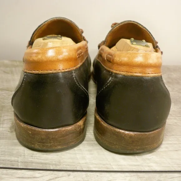 Allen Edmonds Woodstock Black Leather Tassel Loafer Shoes Men's Made in USA 7.5