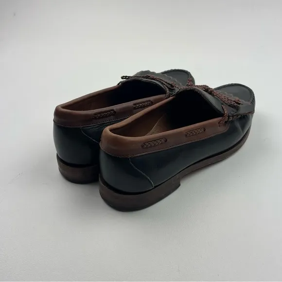 Allen Edmonds Woodstock Leather Black Brown Loafers Shoes Mens Size 11 D