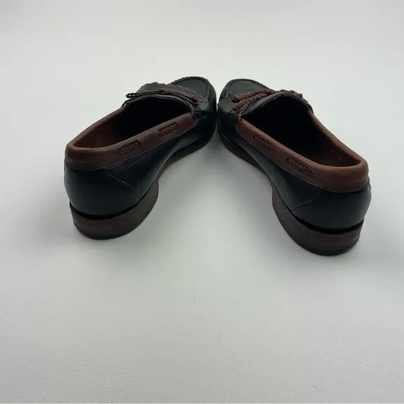 Allen Edmonds Woodstock Leather Black Brown Loafers Shoes Mens Size 11 D