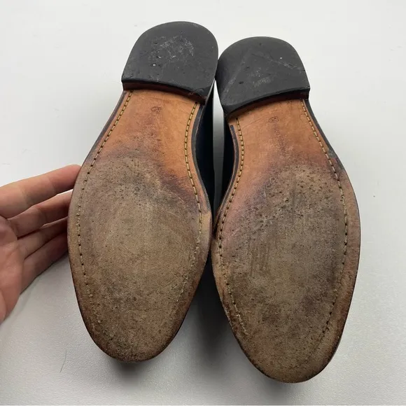 Allen Edmonds Woodstock Leather Black Brown Loafers Shoes Mens Size 11 D