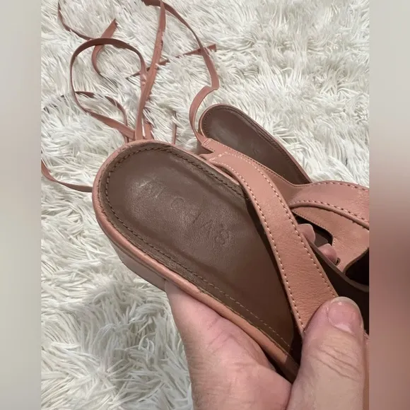 Alohas The Lille Leather Block Heels - Size 40 US 9