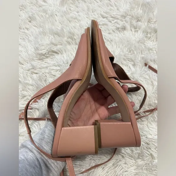 Alohas The Lille Leather Block Heels - Size 40 US 9
