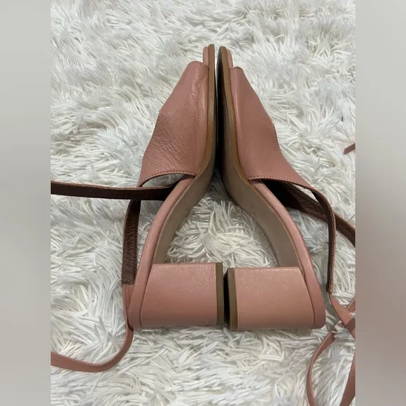 Alohas The Lille Leather Block Heels - Size 40 US 9