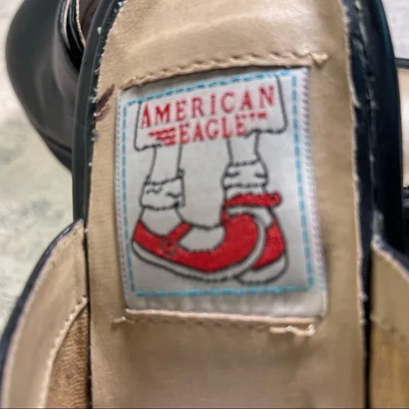American Eagle Bandstand 90s slip in platform shoes