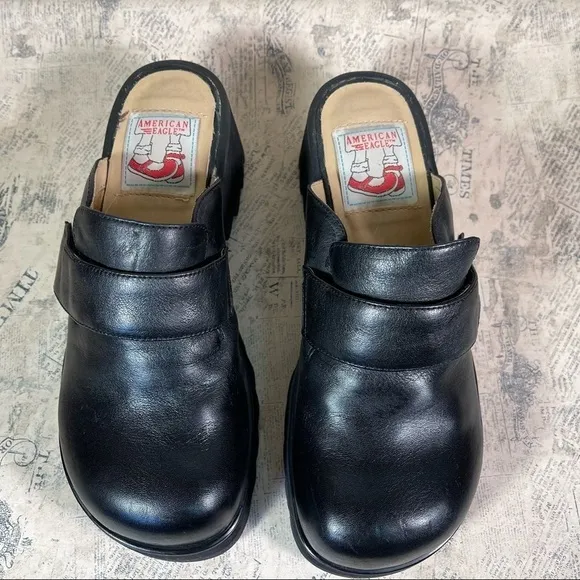 American Eagle Bandstand 90s slip in platform shoes