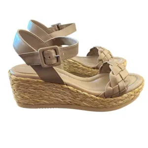 Andre Assous Cecilia Leather Espadrille Wedge Sandals NEW Size 11