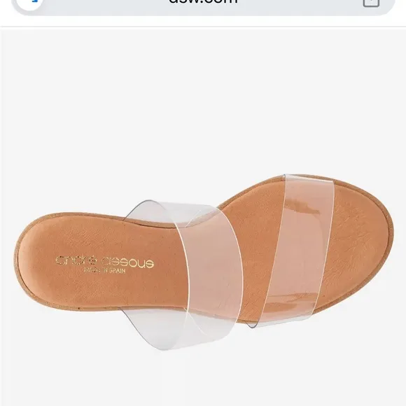 andre assous gwenn wedge sandals in size 38.
