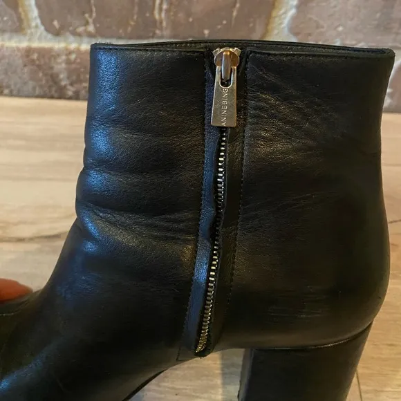 Anine Bing Black Leather Ankle Boots