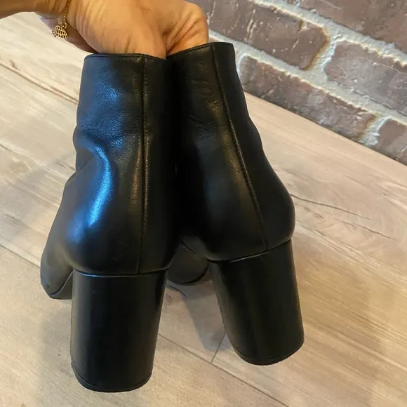 Anine Bing Black Leather Ankle Boots