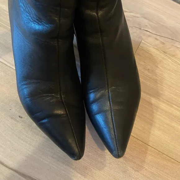 Anine Bing Black Leather Ankle Boots