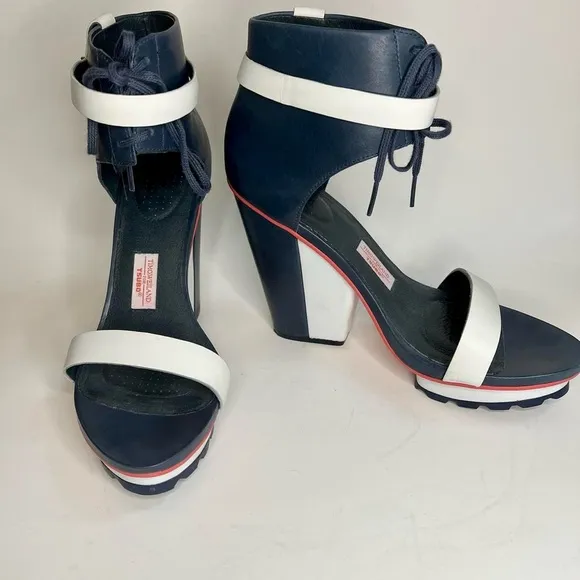 Ankle Wrap Wedge Heels by Tsubo x Timo Weiland