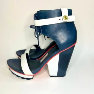 Ankle Wrap Wedge Heels by Tsubo x Timo Weiland