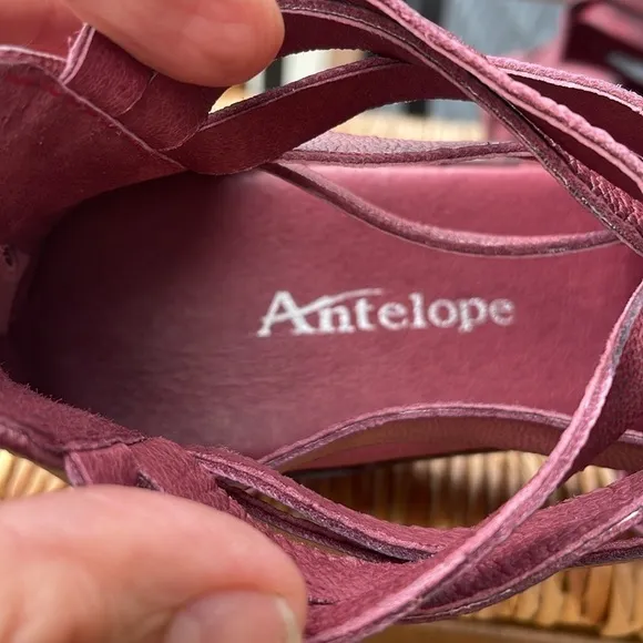 Antelope Tavi Wedge Sandals Size 39. US 8 8.5 New