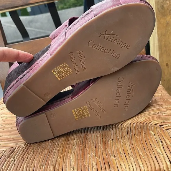 Antelope Tavi Wedge Sandals Size 39. US 8 8.5 New