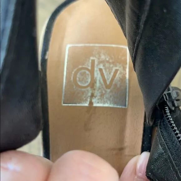 Anthropologie DV by Dolce Vita Lyndon Sandals, Black Size 9