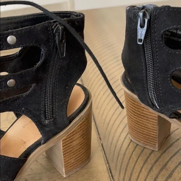 Anthropologie DV by Dolce Vita Lyndon Sandals, Black Size 9