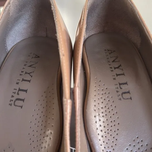 Anyi Lu Emily Bisque tan tortoise shell, heel classic designer pumps heels shoes