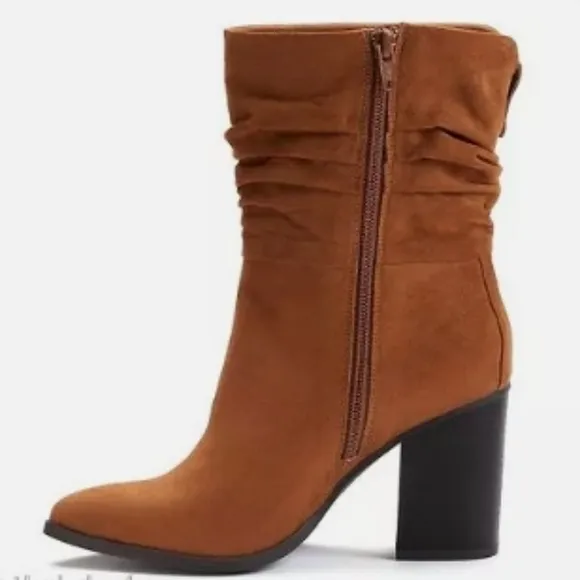 Apt 9 Fabiola Ruched Pleated Ankle Booties EUC