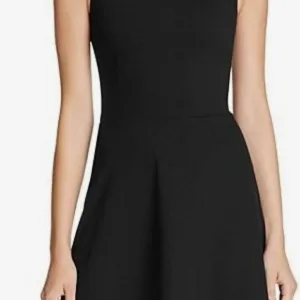 Aqua Scallop Color-Block Dress - Black &amp; White - Size Medium 🖤
