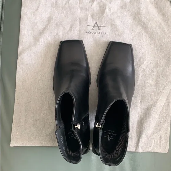 Aquatalia Emilee Leather Weatherproof Bootie