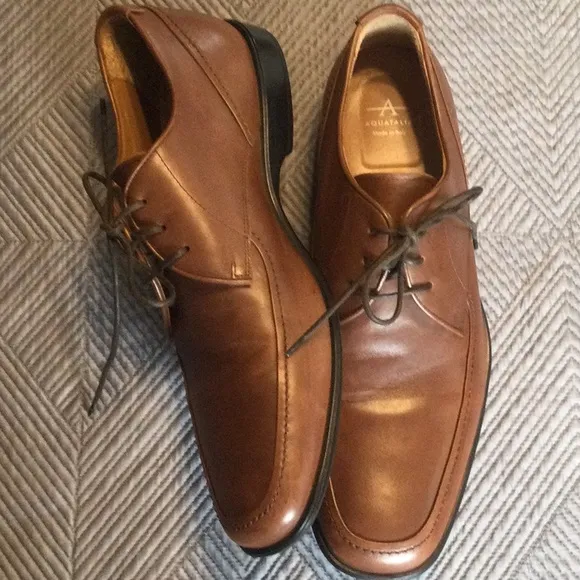 Aquatalia size 11 brown shoes for men