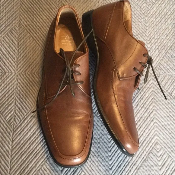 Aquatalia size 11 brown shoes for men