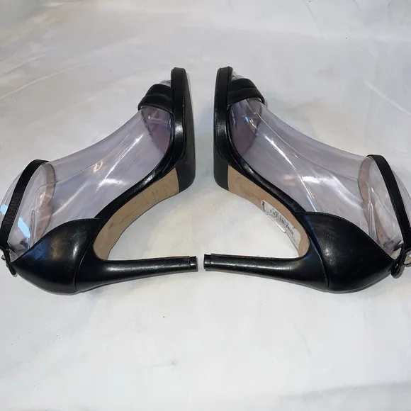 Aquatalia Women  Irina Anil Heel Sandals in  Black US SIZE 7