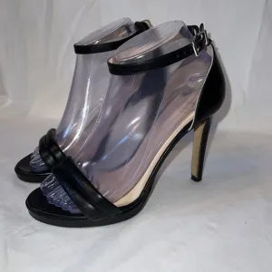 Aquatalia Women  Irina Anil Heel Sandals in  Black US SIZE 7