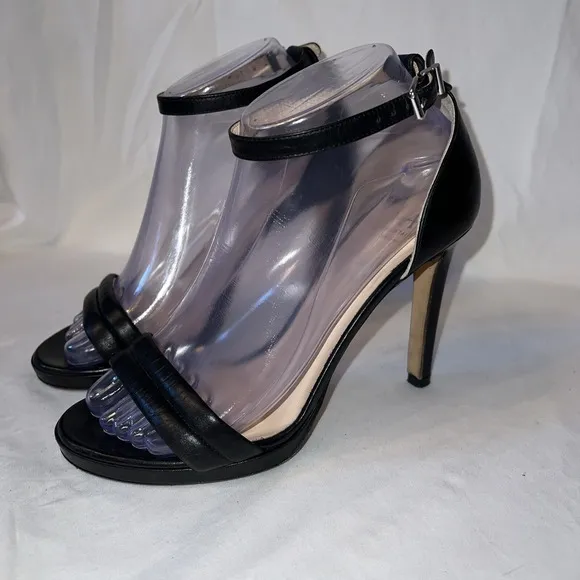 Aquatalia Women  Irina Anil Heel Sandals in  Black US SIZE 7