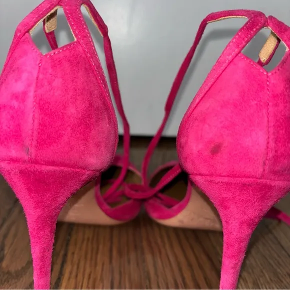 Aquazzura Suede D’Orsay Pumps Size 7.5 / IT 37 1/2